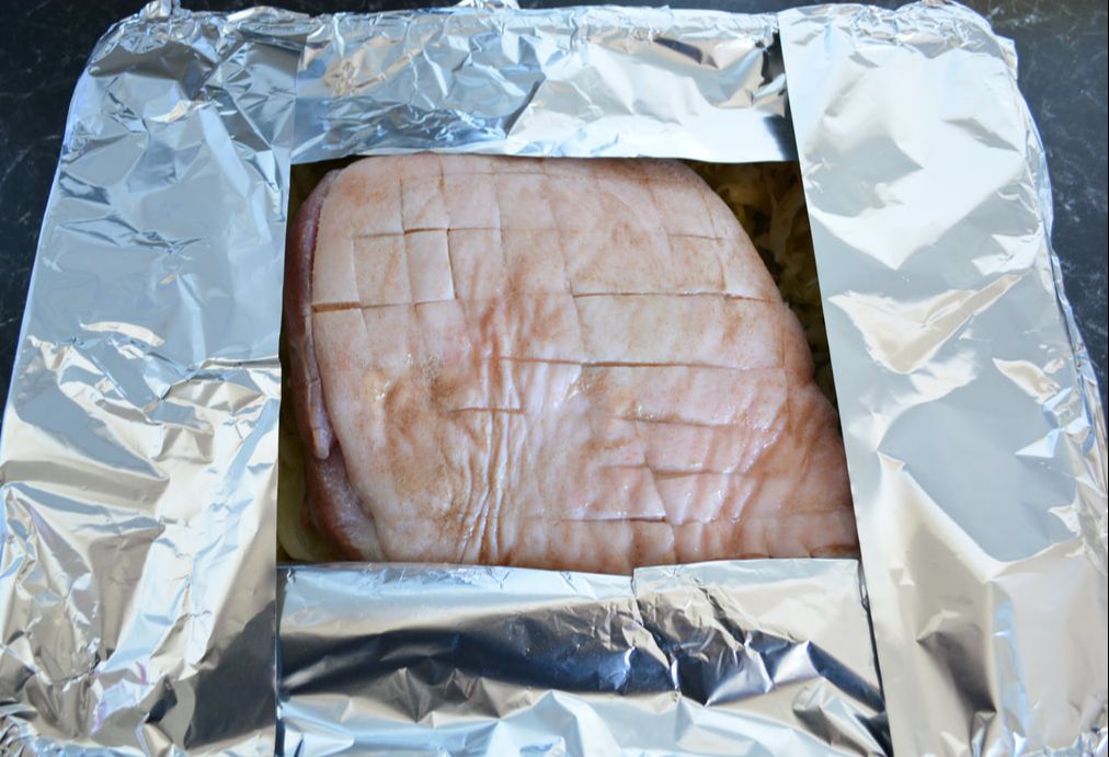 Roast Pork Belly with Sauerkraut - What's Cooking Ella